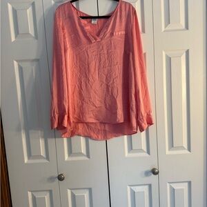 Vero Moda Pink V-Neck Blouse